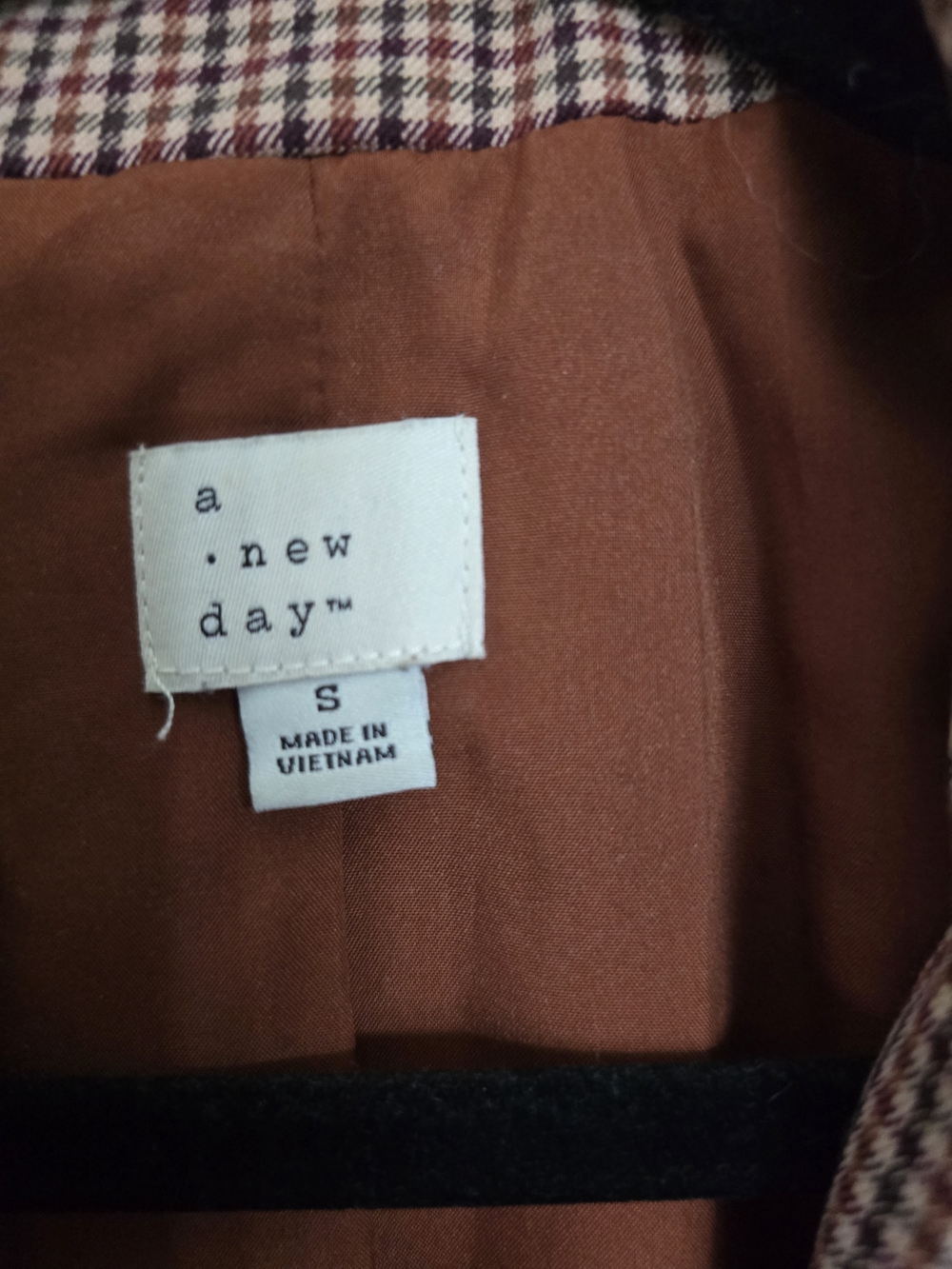 a new day Rust and Black Micro Check Blazer - Picture 2 of 2